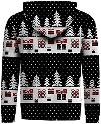 Нархбг Божиќ грди дуксери за жени, тинејџери девојки симпатични врвови за графички печати пулвер качулка за џемпери за џемпери