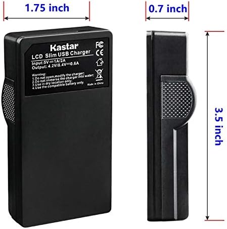 Замена на батеријата Kastar за Panasonic VW-VBG070, VW-VBG130, VWVBG260 и SDR-H40, SDR-H80 серија, HDC-HS700, TM700, HS300, TM300, HS250, SD20,