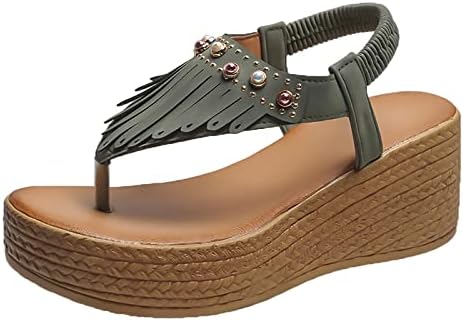 Романски рамни сандали за женски клип на плажа Сандал модни обични клинови чевли Сандали лизгачи за жена