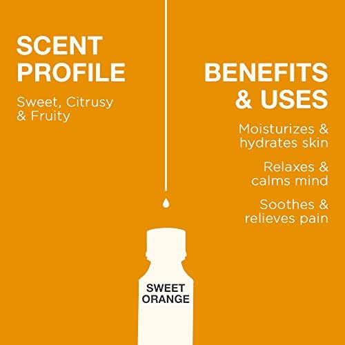 Кука слатко портокалово есенцијално масло за дифузер - чисто и природно терапевтско одделение слатки портокалови есенцијални