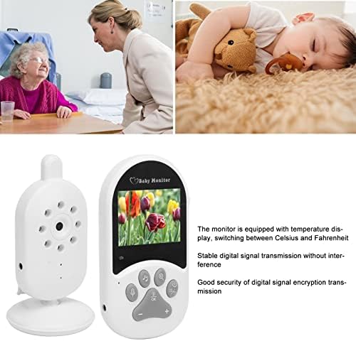 Dauerhaft 2.4 инчи Видео Монитор за бебиња, стабилна музика за пренос на сигнал HD LCD екран безжичен видео монитор за бебиња за дневна соба