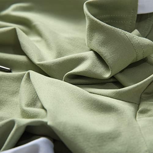Shortsораса женски тренинзи Шортови Еластична половината за влечење џемпери во боја на џемпери во боја на џебови со џебови со