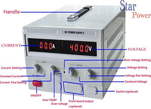 Прецизност 0-800V, 0-2А Прилагодлив прекинувач Напојување Дигитално Регулирано Лабораториско Одделение