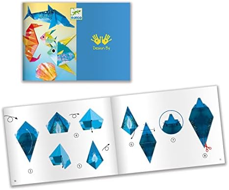 Комплет за занаетчиски занаети со хартија од jeco оригами - морски суштества