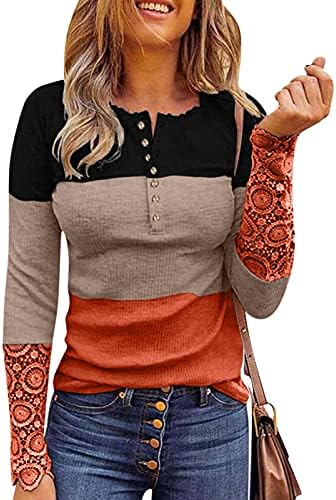 Туника за жени случајни каузални лабави кошула врвови преголеми удобни блузи туники пролет есен на врвови на трендовски врвови
