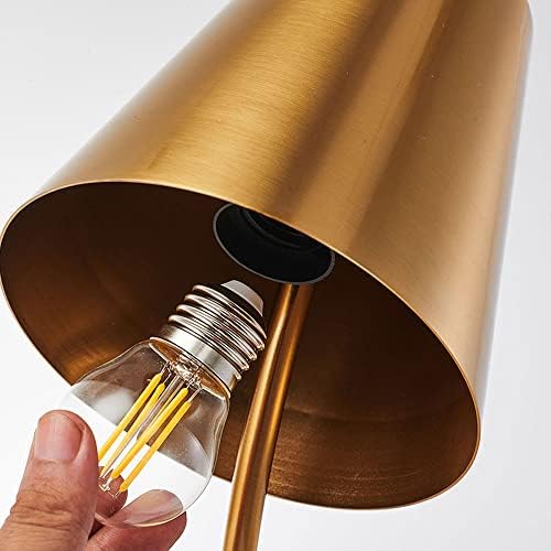 2023 година најновата прифатлива златна модерна едноставност за студии за студија за простории за ламба за ламба за железо, е27 осветлување