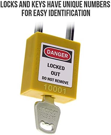 Заклучување на заклучување брави за заклучување на заклучување на различни безбедносни брави лото за заклучување на ознаката