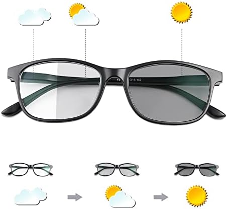 Фотохромичка транзиција со приближно растојание за очила за мажи и жени ретро миопија очила TR90 лесна негативна моќност со кратки очила