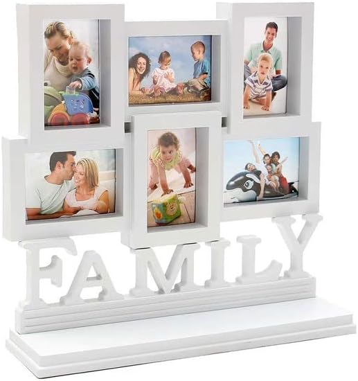 N/A Family Memory Photo Photo Frame Пластичен wallид што виси приказ на сликата 6 мултифункционална фото рамка wallид за домашна декорација