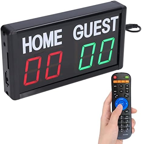 LED Scortboard Digital, Електронска табла за резултат, кошаркарска фудбалска игра со резултати од табла за далечински управувач на таблата со далечински