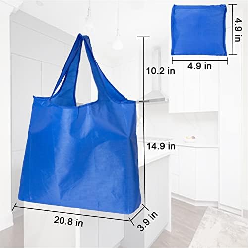Obsorth торбички за намирници што може да се употреби, преклопен сет од 10 45 bs водоотпорни Ripstop, што може да се перат екстра големи