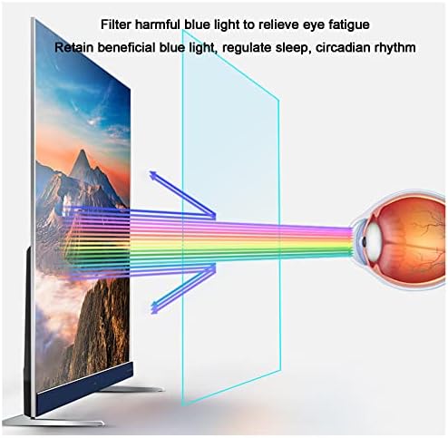 Cunio 75 инчи Анти-сина светлина ТВ заштитник на ТВ-екранот, анти-сјај/анти-гребење филм за заштита на очите Заштита на очите, 75in