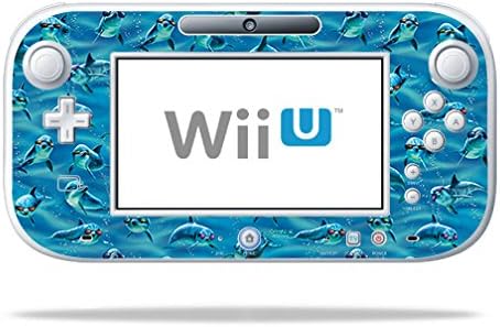 MOINYSKINS SKING компатибилна со Nintendo Wii U GamePad Контролер - Долфин банда | Заштитна, издржлива и уникатна обвивка за винил декларална