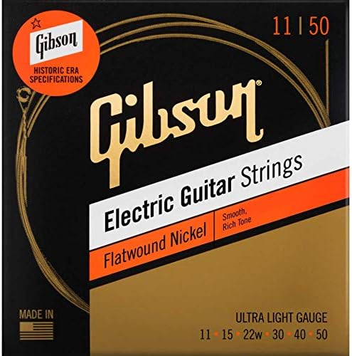 Gibson Flatwound Electric гитара жици, ултра лесен