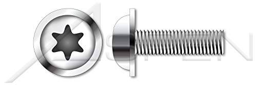 M5-0,8 x 40мм, ISO 7380-2, метрички, завртки за капачето на главата на копчињата, погон од 6Lobe Torx, A2 не'рѓосувачки челик