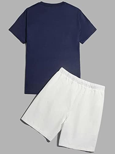 Фиокса облека со две парчиња за мажи мажи Тропски печати и шорцеви за половината за влечење