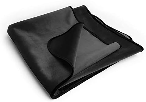 Фасцинатор на декор на ослободител - Фасцинатор на влага, сензуално ќебе, црн микровелт, 72х54 инчи