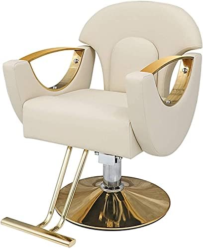 Qlazo Swivel Barber Salon Styling, хидрауличен бербер стол модерен минималистички дизајн 360 ° тркалање вртливата широка стилски салон