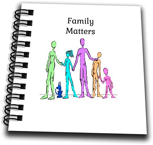 Текст со 3drose, велејќи дека семејството е важно со сликата подолу на семејство - цртање книги