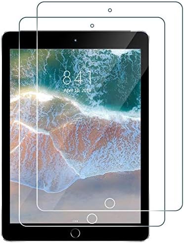 Ipad Воздух 2 Заштитник На Екранот, [2 Пакет] Премиум Калено Стакло Филм [9h Цврстина][Отпорен На Гребење] [HD Јасно] iPad 6-та генерација