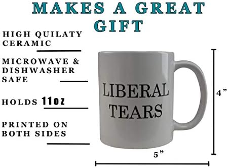 Rogue River Смешна нова кригла кафе - политичка чаша од либерални солзи, одлична идеја за подароци за републиканци или конзервативци, 11 мл,