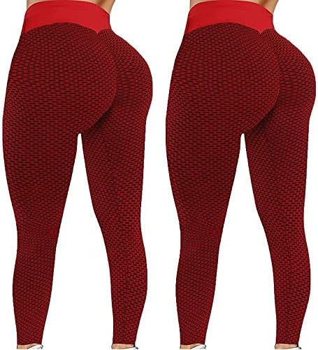 Употреба на 2 парчиња цврста боја јога панталони фитнес активни панталони меурчиња за кревање на колкови за кревање пилатес панталони