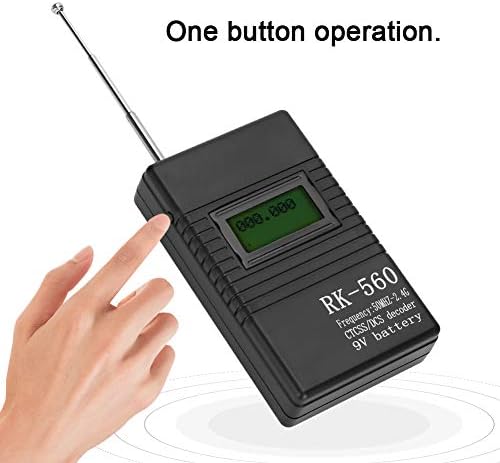 Преносен фреквенција бројач, точен RK560 50MHz-2.4GHz Контра-мерач на фреквенција Преносно рачно тестирање на радиофреквенција, за двонасочен