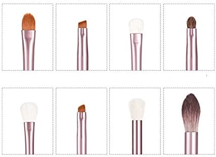 Четки за шминка QWZYP Поставете четки од 12 парчиња Фондација во прав, руменило за убавина за убавина за убавина, направени алатка за
