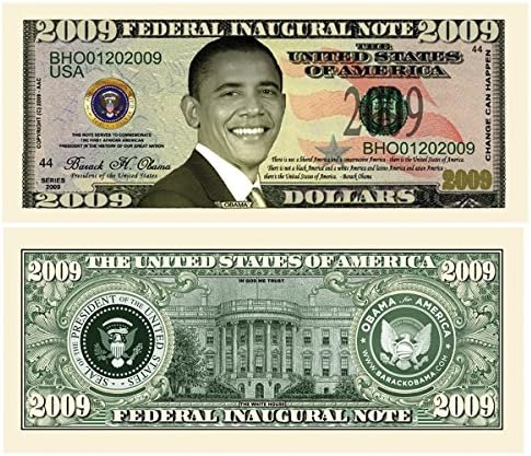 44 -та Колектори на претседател на Барак Обама 2009 година Федерална инаугуративна белешка 2009 долар Бил