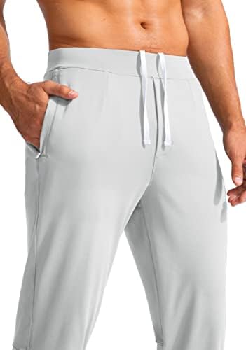 G Постепени машки голф џогери панталони со џебови од патенти се протегаат џемпери тенок фит панталони џогери за мажи кои работат трчаат