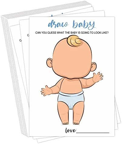 Нацртајте игра за туширање за бебиња, можете ли да претпоставите како ќе изгледа бебето, цртајте бебе момчиња да се соочат со 30