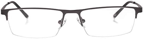 Jcerki сива половина рамка бизнис бифокали очила за читање 1,75 мажи жени модни светло бифокали читаат очила за очила