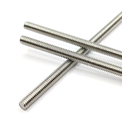 Комплетно навојна шипка за шипки M4X90mm Теч од 0,7мм 304 шипки од не'рѓосувачки челик шипки за завртки за сидро, стеги, закачалки,