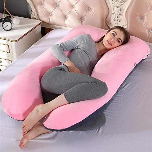 Постелнината нанапредна бремена перница во форма на У, бремена перница за тело, бремена перница за странично спиење, со памучен патент