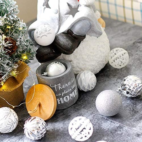 Jdkod 20ct Божиќни топки украси за Божиќно дрво што висат топка сезонски украси со еднократно кутија за подароци за рака за рака