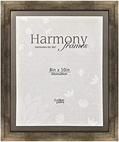Рамки за хармонија 8x10 Метални дрвени слики со рамка за слики и десктоп галерија