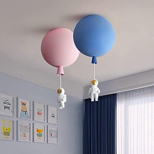 Lbswyh акрилен балон LED приврзоци за приврзоци астронаут Месечина Месечината слетување виси светло вселенска планета декорација лустер детска соба расадник, играчки