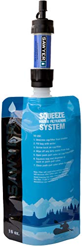 Sawyer Products SP2101 Mini систем за филтрирање на вода, таблети за прочистување на вода од 2 -пакувања, сини и зелени и питки со
