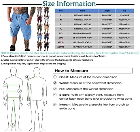 Машки шорцеви на РТРДЕ летни обични обични џебови на отворено крпеници, спортови алатки за панталони мажи мажи