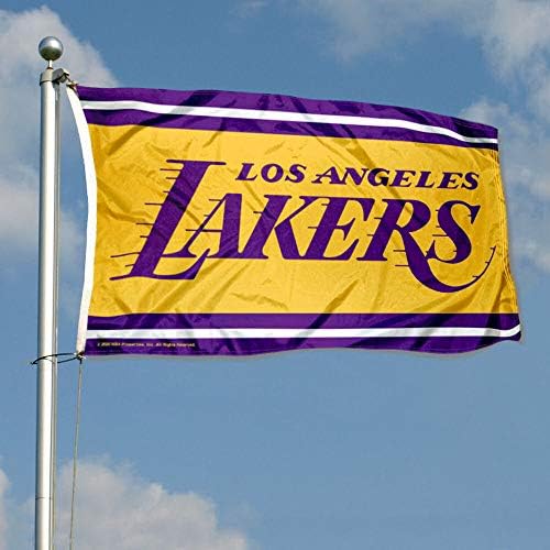 Лос Анџелес Лејкерс Вордмарк Големо знаме на отворено