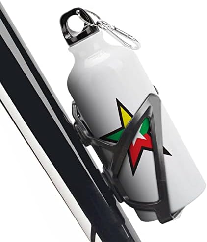 Мејанмар знаме starвездени спортови шишиња со вода вакуум изолирани алуминиумски еднократно со капаци за капаци за кампување велосипед велосипед