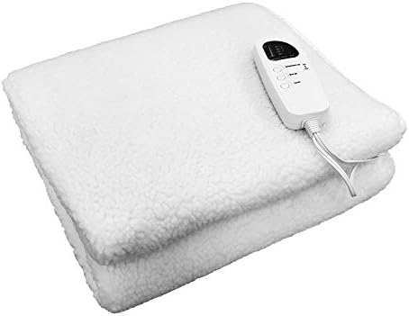 Делукс маса за масажа Потопло подлога Покријте го ќебето за руно- 5 поставки за топлина