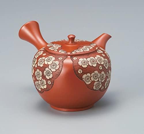 Kyusu чајник, керамички чај. 210цц Токонаме Јаки, јапонски керамика. TKNM-21M-0055