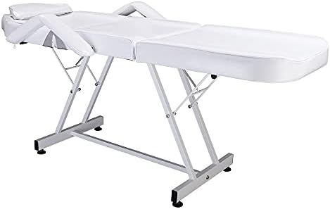 WYFDP 75 190 x 84 x 78cm Прилагодлива убавина кревет за убавина салон спа спа -масажа стол за тетоважа бела