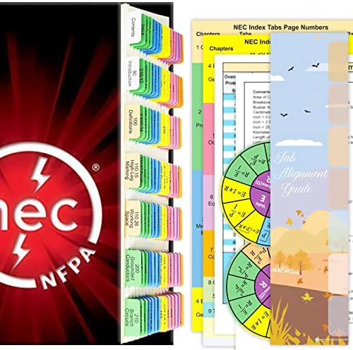 2020 NEC Јазичиња, Национален Електричен Код Книга Јазичиња за Nfpa 70 Испит Тест, 140 Парчиња Јазичиња со Жица Шема &засилувач; 2 Налепници