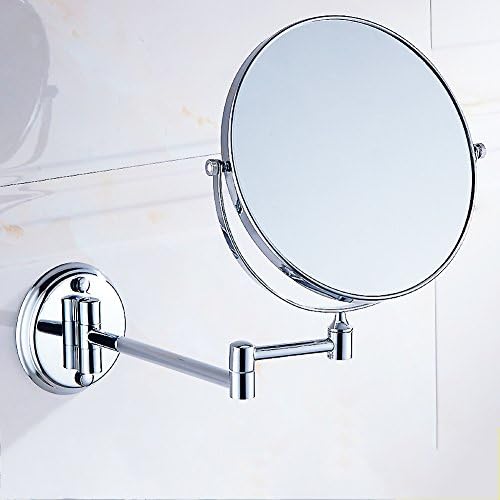 ДВ&засилувач;HX Бања Шминка Огледало Продолжување Шминка Огледало, Пати Двострани Вртливи Ѕид Монтирани Бања Огледало Бакар 8 инчи-А