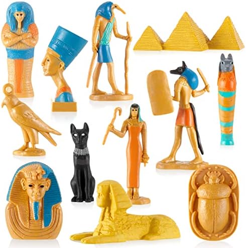 ДЕКИН Антички Египет Играчки Мини Низ Целиот Свет Град Минијатури Згради Печурки Египетски Фигурини Пирамида Мумија Египетски Играчки