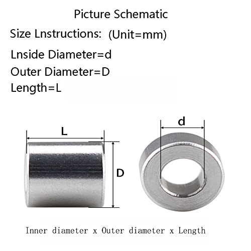 30 парчиња алуминиумски грмушки рамни мијалници2.2mm x5mm x0.5mm погодни за завртки М2.