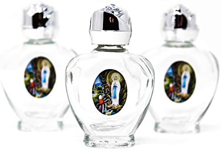 Луда света вода во 3 апортиски шишиња во облик на срце и молитвена картичка