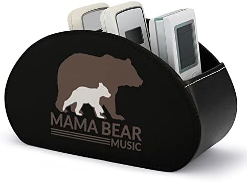 Mama Bear Music PU Remote Remote Contlors Lounder Desktop Storage Cropers Box со 5 оддели